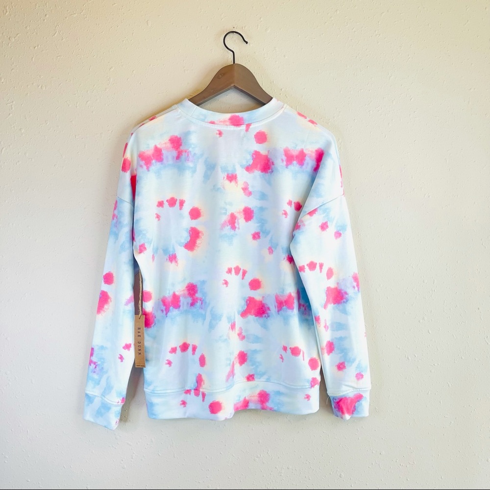 Rae Dunn Love Tie Dye Women’s Sweatshirt Size Small NWT - Picture 6 of 8